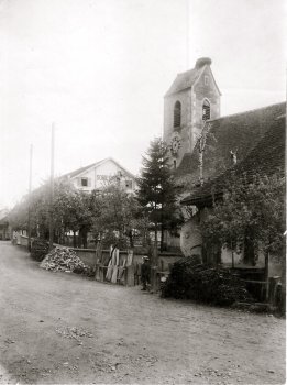 Kirche 1900 - Vom Säckingerhof aufgenommen