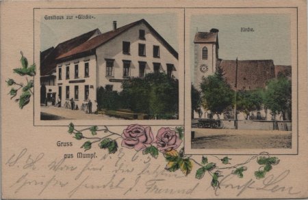 Ansichtskarte - _Glocke_ und Kirche 1905 - ©Reto Hofer