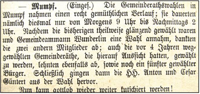 Volksstimme aus dem Fricktal 1905