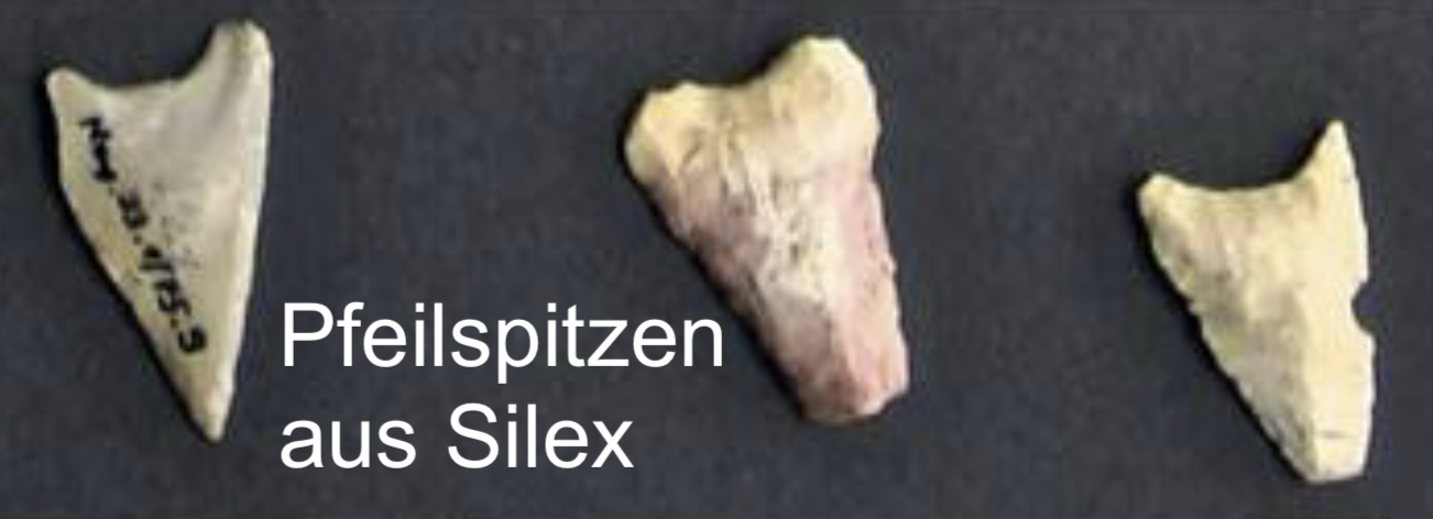 Pfeilspitzen aus Silex